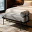 Chenille Upholstered Bench-1265871537