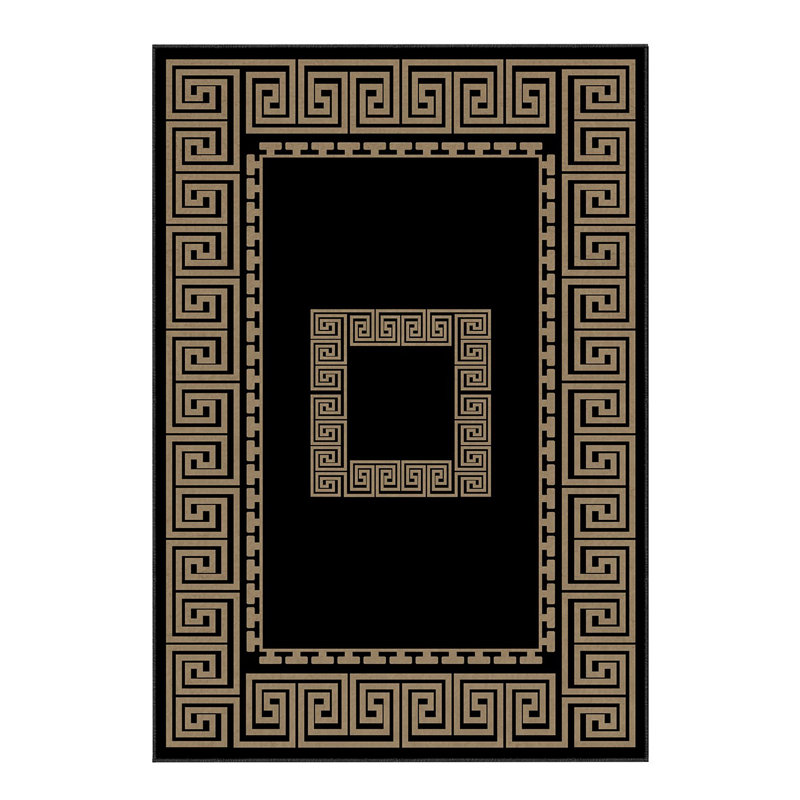 Luxurious Woven Carpet, 100% Polyester, 70.9 x 110.2 Inches | 740 g/m², Non-Slip Felt Dot Underside, 0.2 Inch Pile Height | Machine Washable, Easy Care, Perfect for Living Room & Bedroom Décor