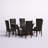 Bardia 6 - Person Glass Top Pedestal Dining Set-1740585517-1740580577
