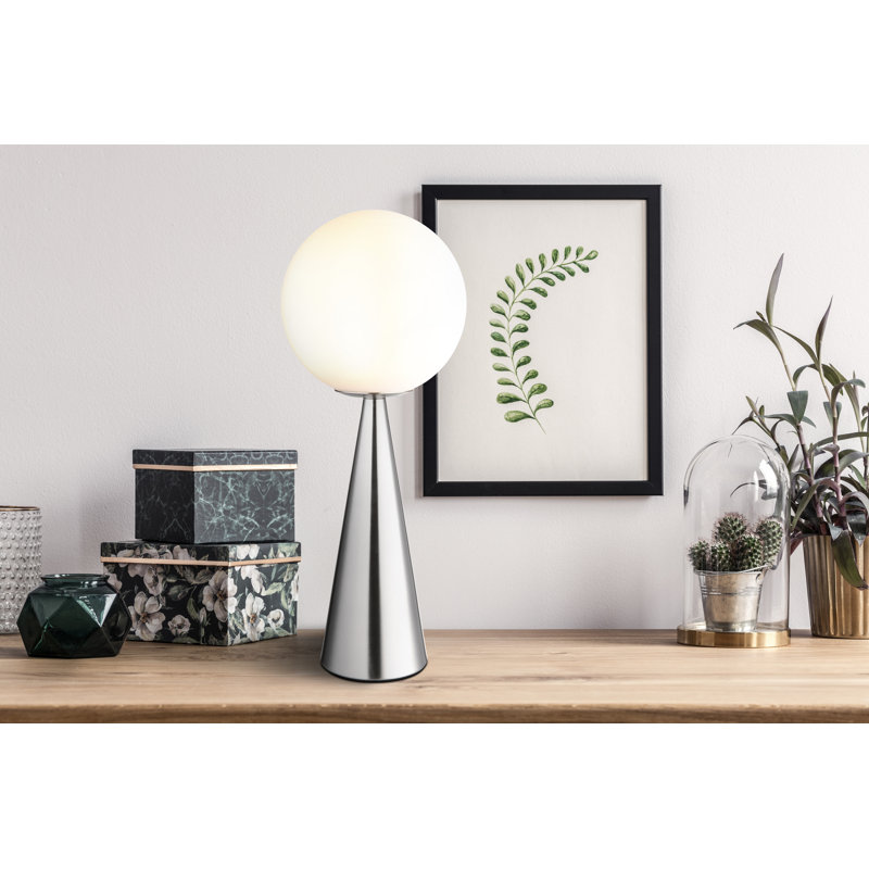Azon Metal Table Lamp, Silver