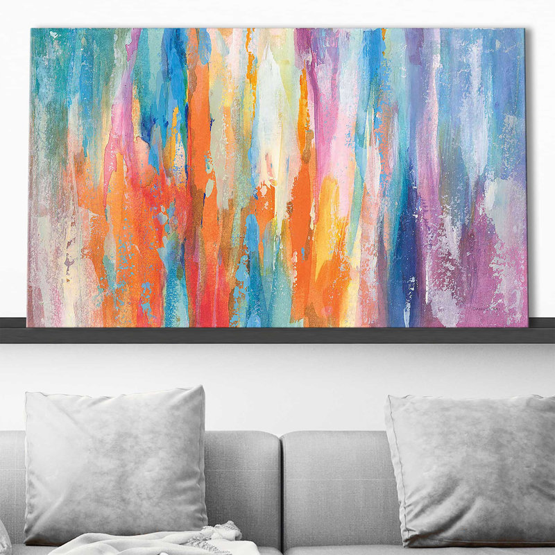 Riviera par Danhui Nai - peinture, Toile tendue, H 36 po x l 60 po x P 1,5 po