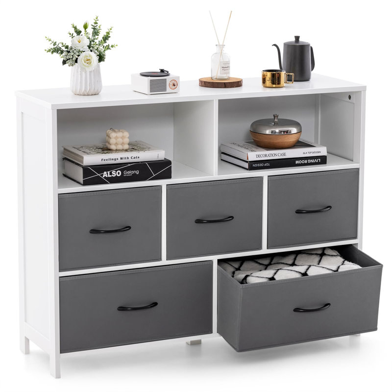 Ettore 5 Drawer Double Dresser
