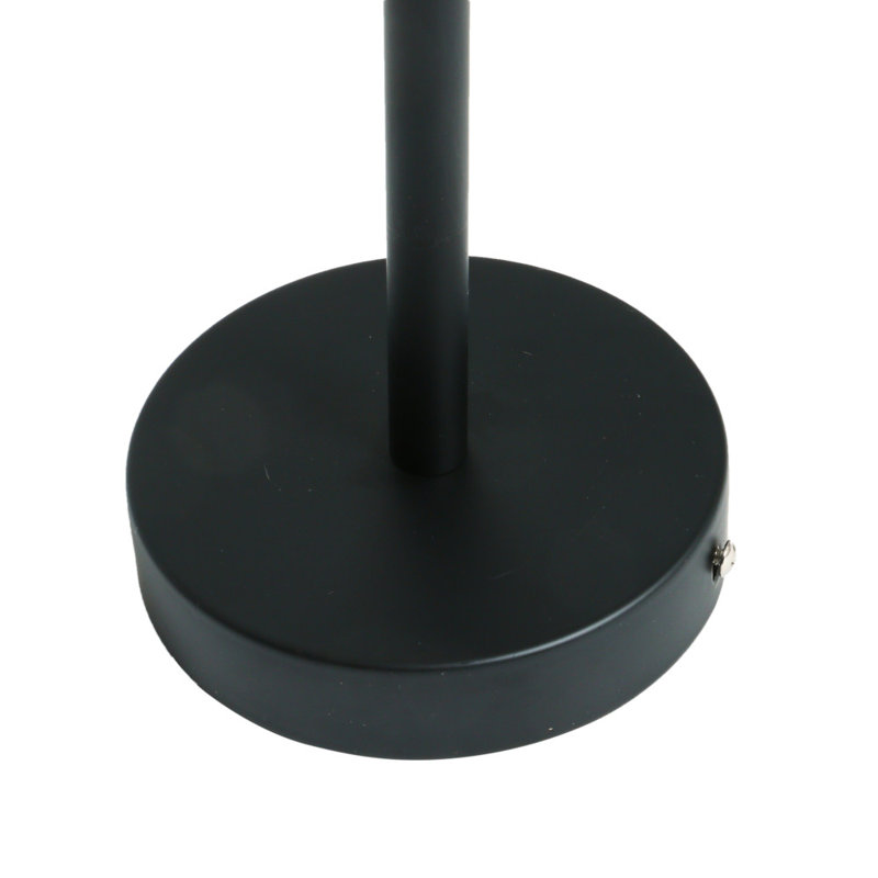 Modern Metal and Glass Linear Chandelier, Black