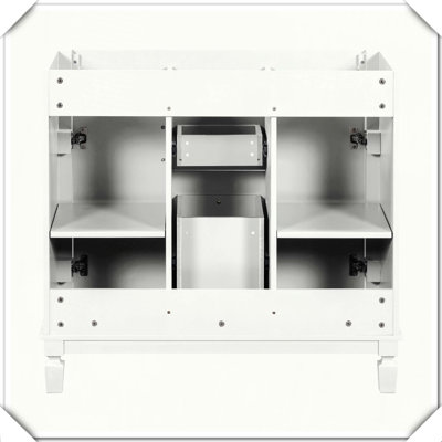 Meuble-lavabo moderne sans lavabo supérieur
