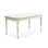 Retro Beige Rectangular Solid Wood Dining Table