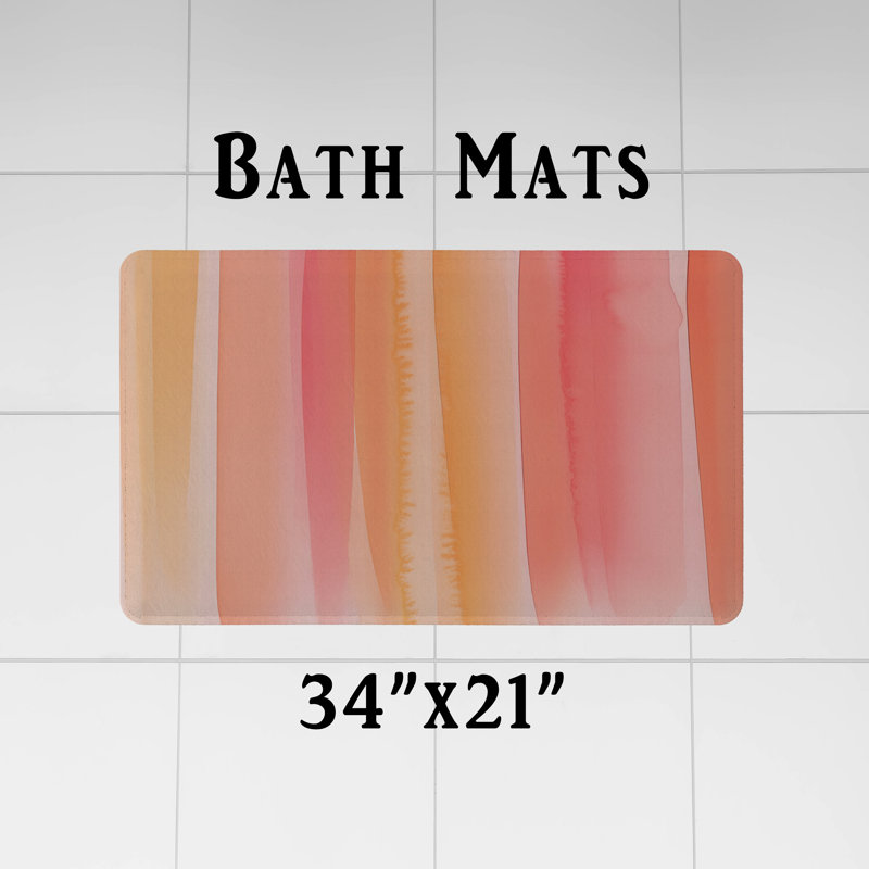 Rideau de douche avec tapis de bain, H 93 po x l 70 po