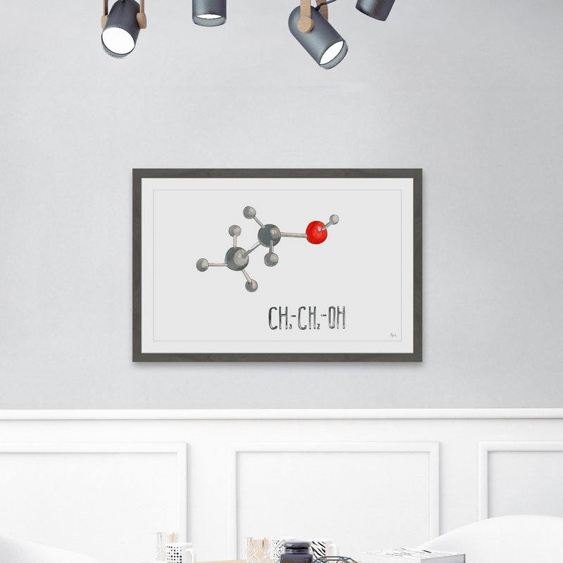 CH-CH-OH 1 Piece Single Picture Frame Painting, 30 cm H x 46 cm W x 4 cm D