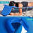 Ostrich The Ladies Comfort Lounger Foldable Beach Pool Tanning Chair, Ocean Blue-1789509768