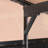 Modern Outdoor Slant-Top Hardtop Gazebo With Black Metal Frame And Curtains-108211702