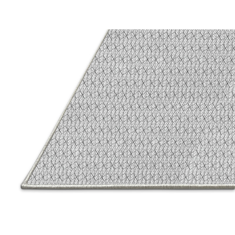 Tapis décoratif gris à motif géométrique Richie, Rectangle 5 pi x 7 pi