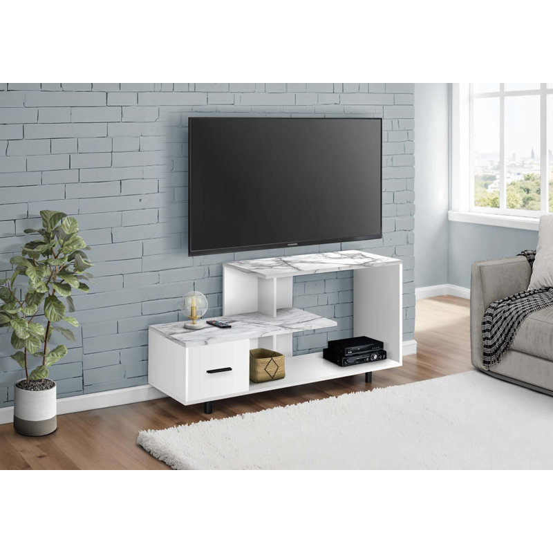 Eliana 48 Inch TV Stand, White