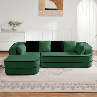Canapé modulaire vert D
