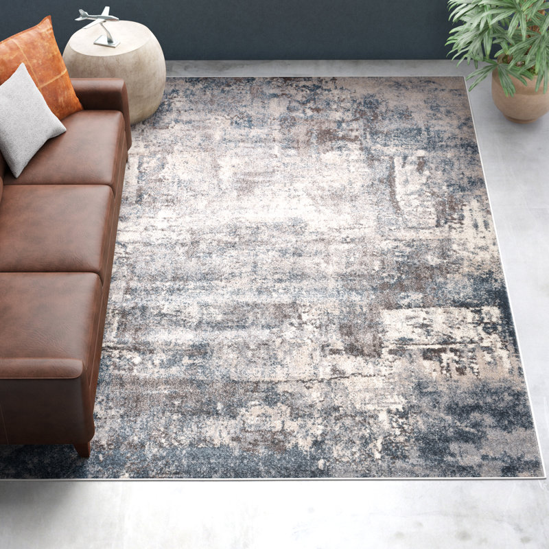 Kohut Abstract Indoor Rug, Rectangle 5'2" x 7'