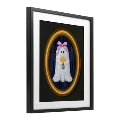 «Ghost Girl with Flowers», reproduction encadrée sous verre, conception de Jennifer Stith