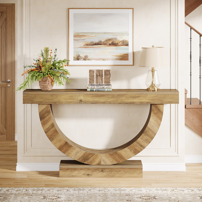 Extra Long 59-Inch Farmhouse Console Table For Entryway