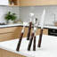 Ensemble de couverts en acier inoxydable 20 pièces 20 pièces - Couteaux à steak, fourchette, cuillère et ustensiles de cuisine en bambou-498062321