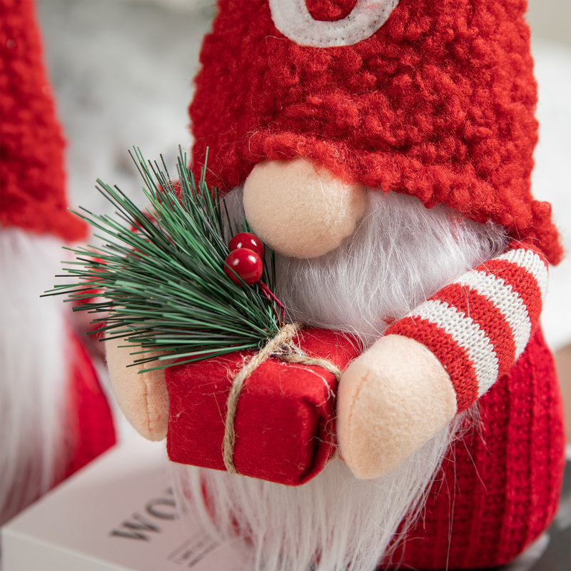 Ensemble de 3 figurines gnome de Noël