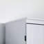 Garde-manger de 69,5 po de hauteur avec 6 tablettes, 2 tablettes réglables, 4 portes, une armoire grise de 70 po et un garde-manger, étagère