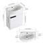 Meuble-lavabo mural 16 po avec lavabo en céramique et porte à fermeture en douceur-627702316
