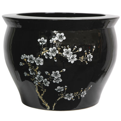 Ensemble de vases de table en porcelaine 10,5 "noir / blanc / brun Eastep