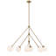 Lustre linéaire moderne à 6 lumières Estevan-319320454