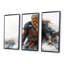 Warrior Red Viking Portrait - Ensemble de décorations murales Warrior Viking-107199327-107199330