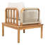 Ensemble de canapé d'extérieur 5 pièces en bois d'acacia et corde