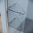 28"W x 74"H Frameless Shower Screen with 8mm Clear Tempered Glass and Double Glass Shelves, Chrome-111995352