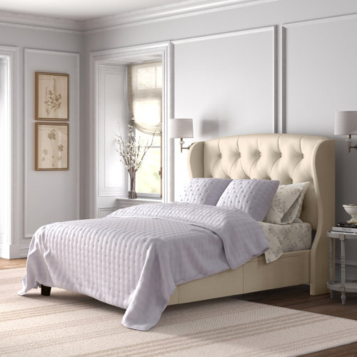 Kelly Clarkson Home Tyne Upholstered Wingback Storage Bed & Reviews ...