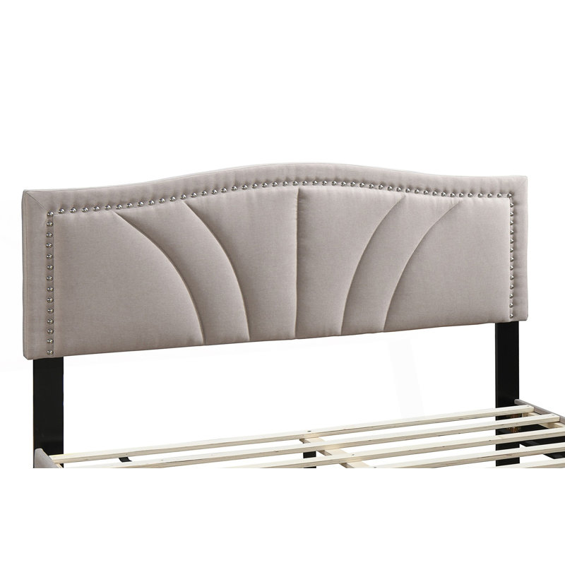 Lit 1 place moderne Modern, Marron clair
