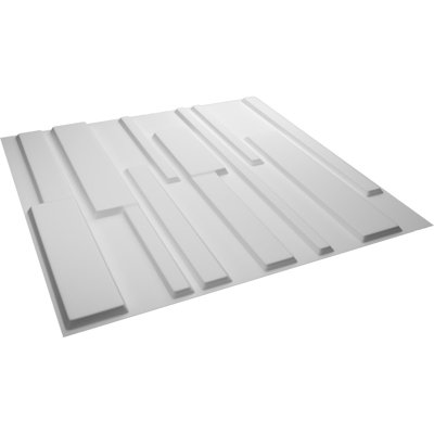 Couvre-panneau mural décoratif 3D l 19 5/8 po x H 19 5/8 po Wigan EnduraWall 133,73 pieds carrés Pi.