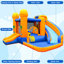 Jeu gonflable 11 'x 11' avec deux glissades d'eau, une piscine et un souffleur d'air de 450 W pour les enfants-98411775