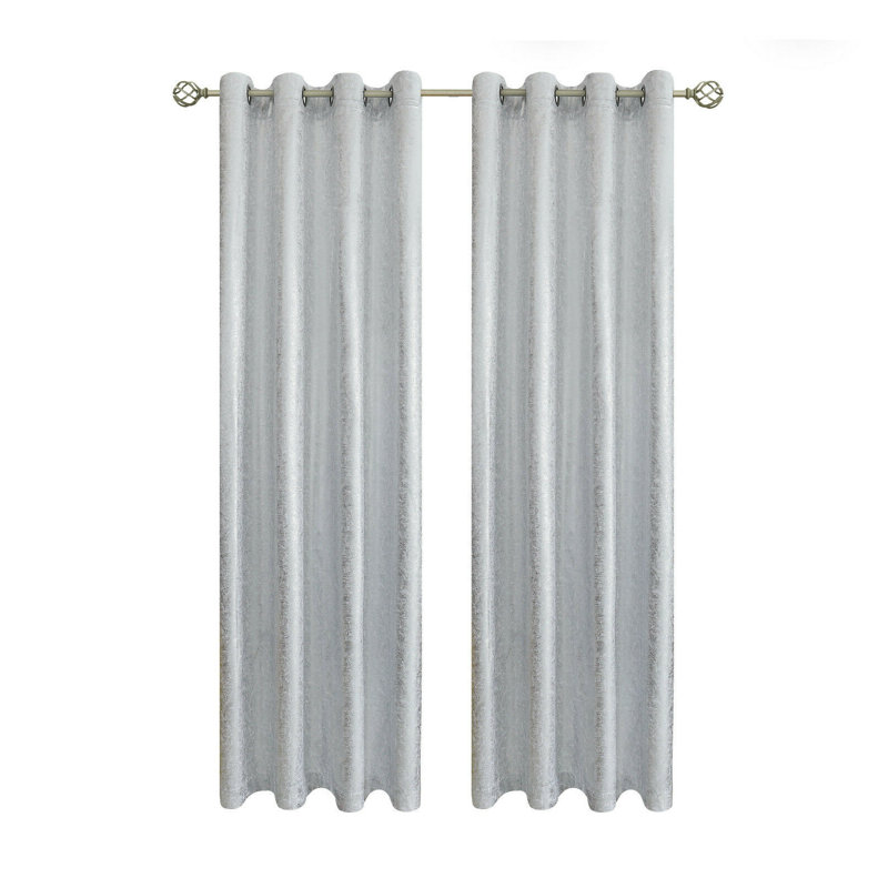 Delrico Blackout Curtain Pair, White
