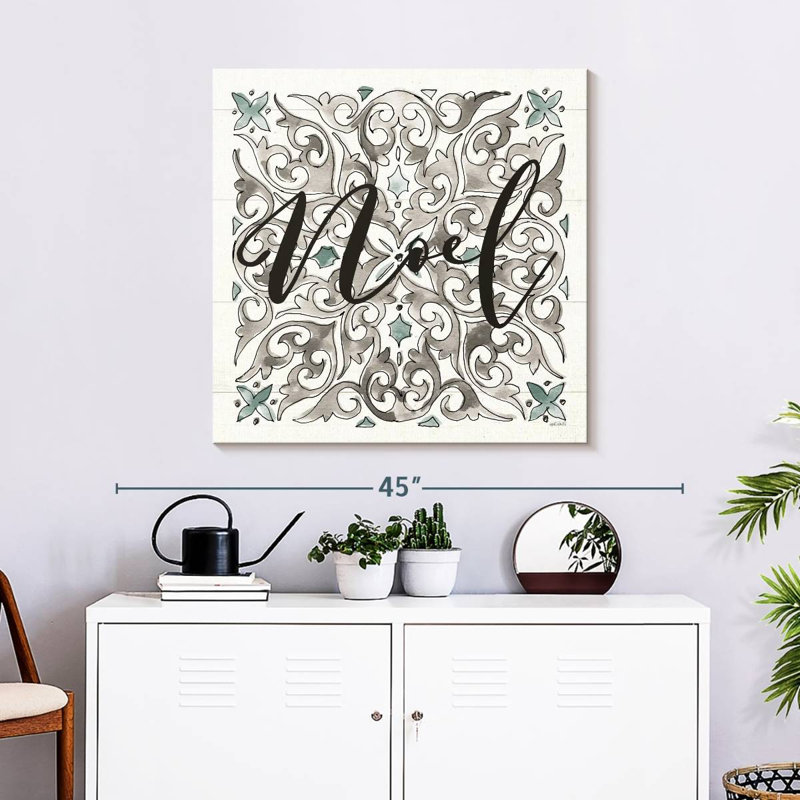 Lelend Modern Farmhouse Noel, H 30 po x l 30 po