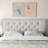 Talisman King Size Fabric Upholstered Headboard in Greyish Beige, 55.02'' H X 2.61'' D X 78.14'' W-1644679111