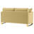 Camel Upholstered Loveseat
