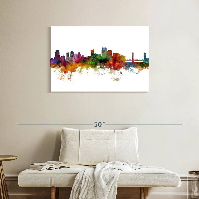 Sacramento, Californie, horizon I, H 24 po x l 36 po