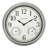 16" INDOOR/OUTDOOR WALL CLOCK, SILVER FINISH