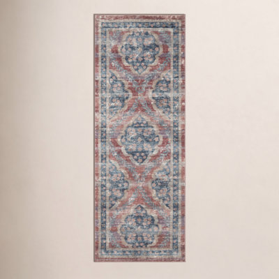 Rifle Paper Co. x Loloi Courtyard Red Area Rug feat. CloudPile