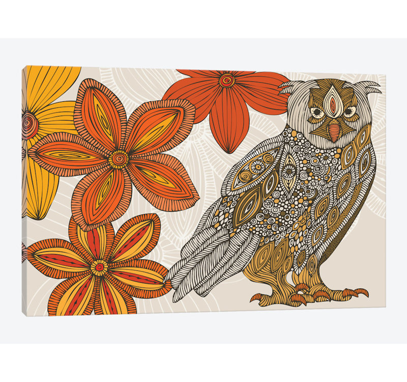 « matt the hibou », impression sur toile tendue, H 8 po x l 12 po x P 0,75 po, Toile tendue