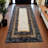 Gray Gold Tuscan Runner Rug, Long Handmade Fur Carpet With Greek Key Border, Custom Size Luxury Entryway Rug, Soft Natural Fur Runner_2 X 7.5 Ft-887783761