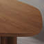 Bureau moderne moderne durable en bois de frêne brun irrégulier-85560413