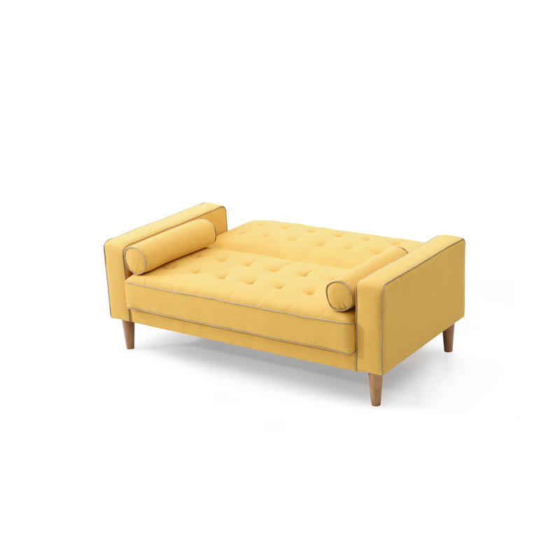 Woodmere Upholstered Sofa, Yellow Twill