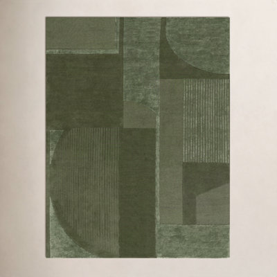 Mesmer Hand-Tufted Geometric Wool Rug