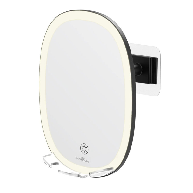 Miroir de rasage à DEL sans fumée Fedir, Noir