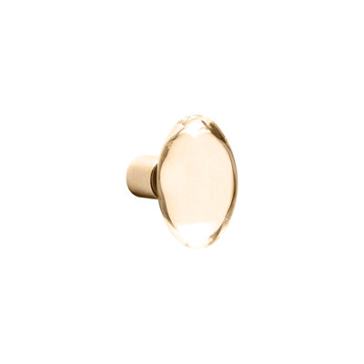 Crystal Bronze Oval Knob