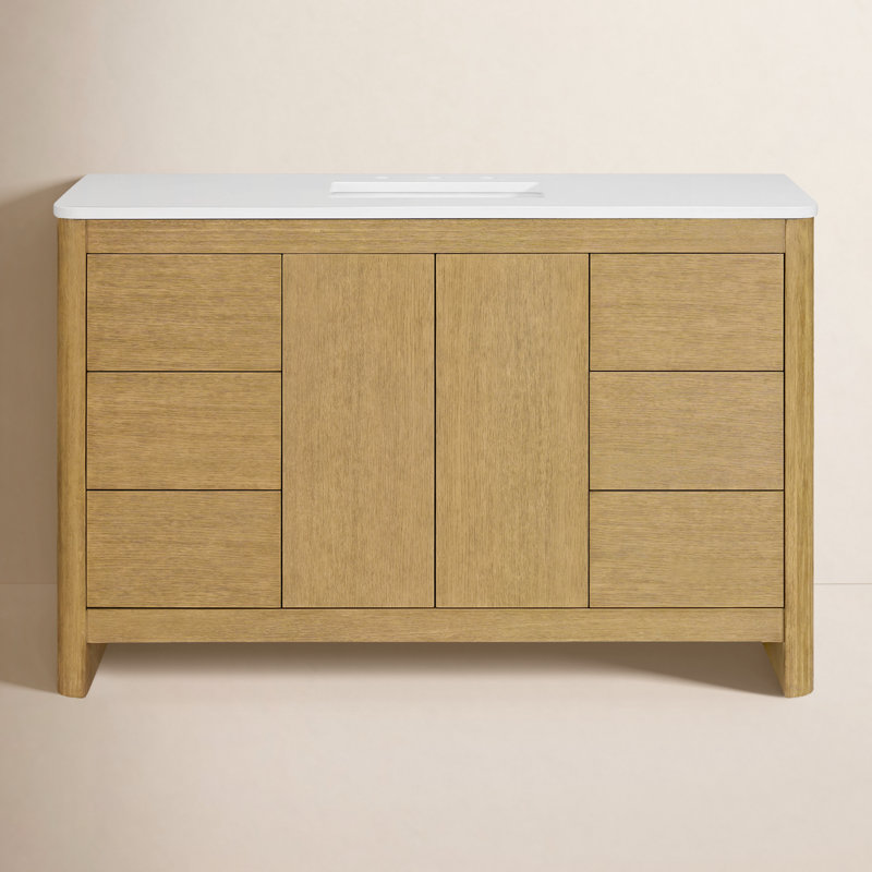 Raye 54'' Single Bathroom Vanity with Quartz Top