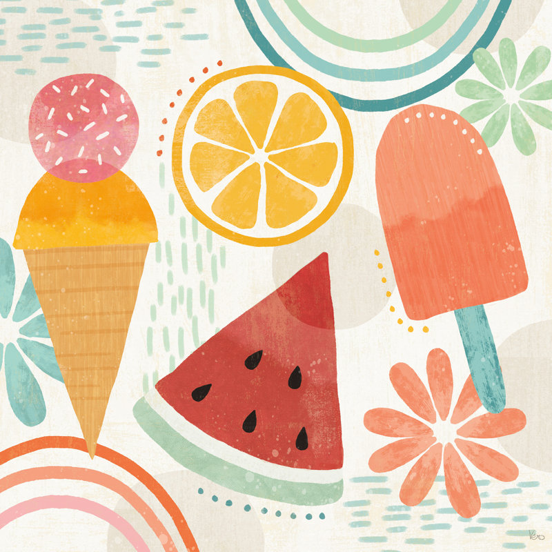 " Sweet Summer I " by Veronique Charron Painting Print, 20" H x 20" W x 1.25" D