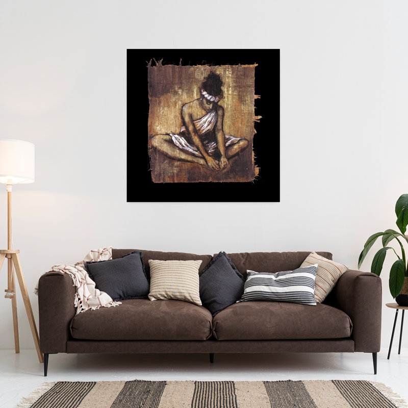 Soulful Grace II, art contemporain abstrait, H 36 po x l 36 po