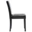 Chaise en cuir synthétique Barnesville, noir